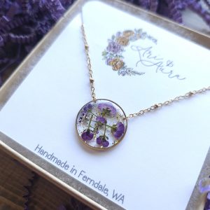 Gold Purple Asylum Necklace