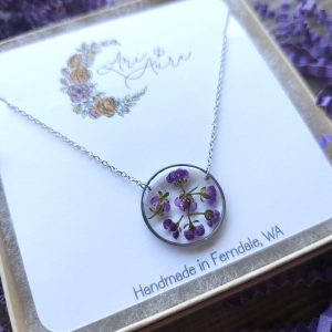 Purple Alyssum necklace